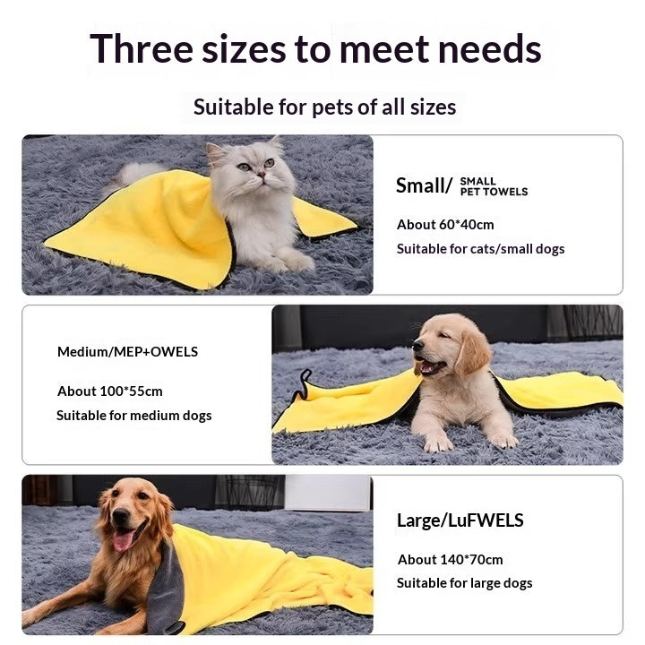 Transform Your Pet's Bath Time with Our Super Absorbent Quick Dry Pet Bath Towel